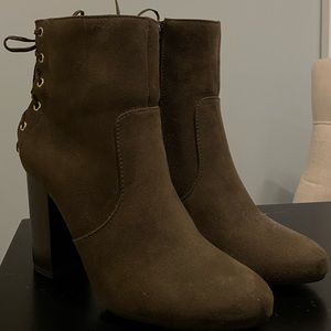 Forever 21 Olive Booties